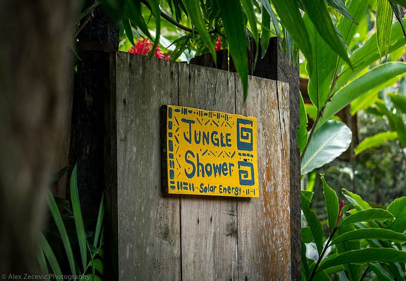 finca ixobel eco hotel poptun peten guatemala ixobel jungle shower
